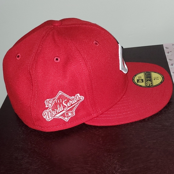 Cincinnati Reds New Era  Red/White Side Patch 59FIFTY Fitted Hat, Size 7… - Picture 4 of 10